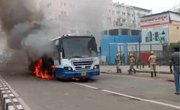 How Alert Bengaluru Driver Saved Passengers After Public Bus Caught Fire