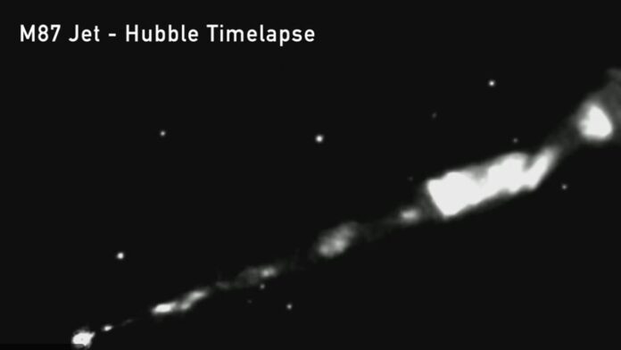 Scientists trace 3,000-light year cosmic jet to first black hole ever imaged