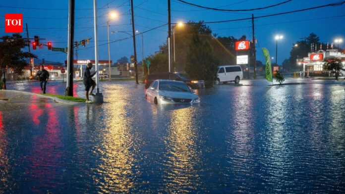 Tropical storm remnants drench Gulf states after tornadoes hit the Midwest