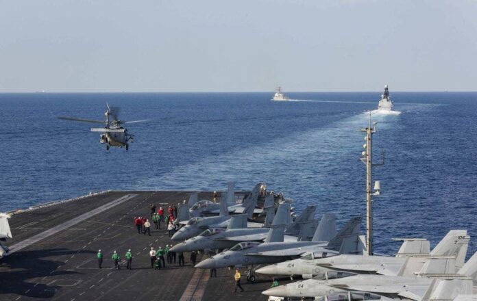Crew member missing after Navy helicopter makes emergency landing