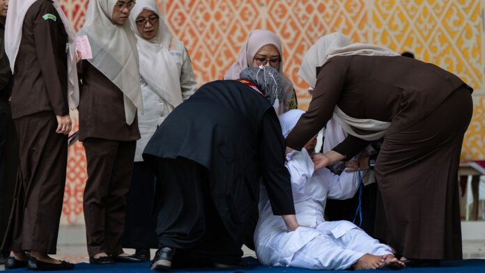 Indonesia couple publicly caned after alleged TikTok kiss