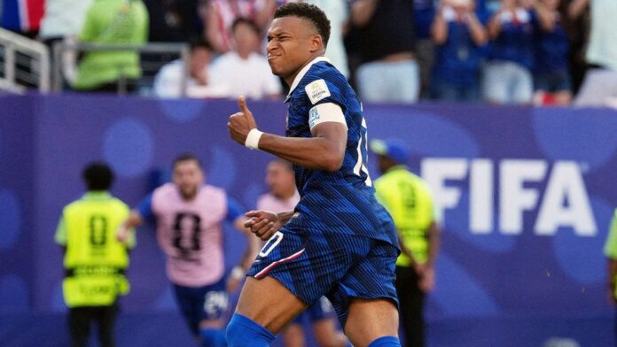 Mbappé scores seventh World Cup goal to tie Messi, sends France through