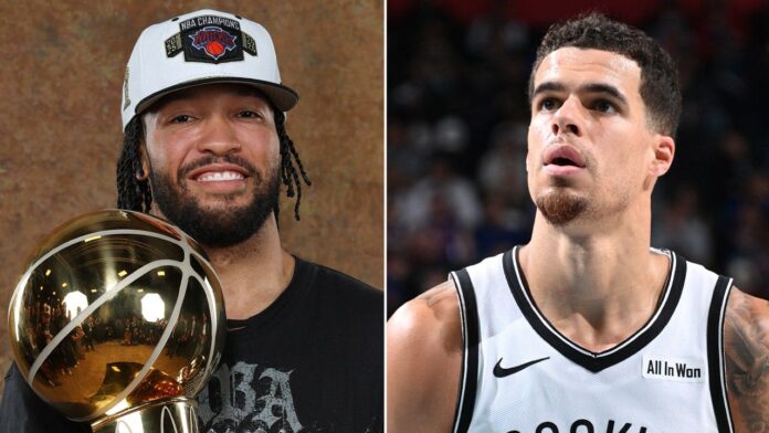Michael Porter Jr. waits at guest list as Knicks' Brunson walks in