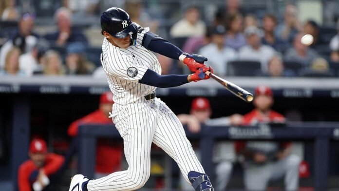 George Lombard Jr. hits home run in major league debut for Yankees