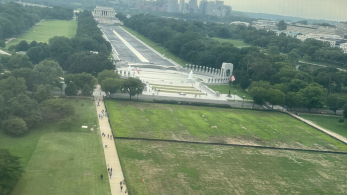 Trump claims vandals damaged the National Mall grass where July 4 event was held