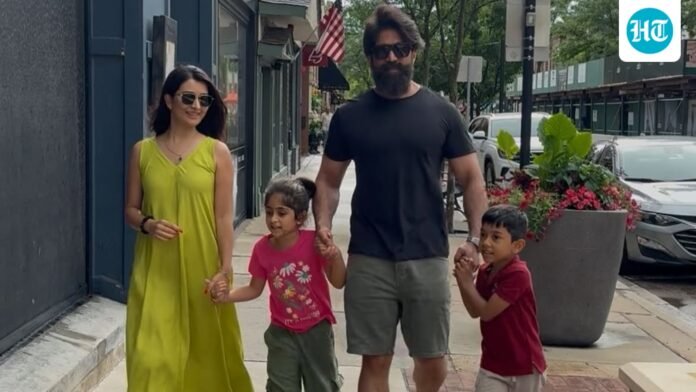 Yash holidays with Radhika Pandit and kids, leaving behind Toxic's box-office disappointment. See pics