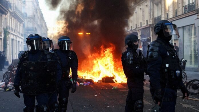 France's Macron criticizes 'political and seditious acts by ultra-left groups'