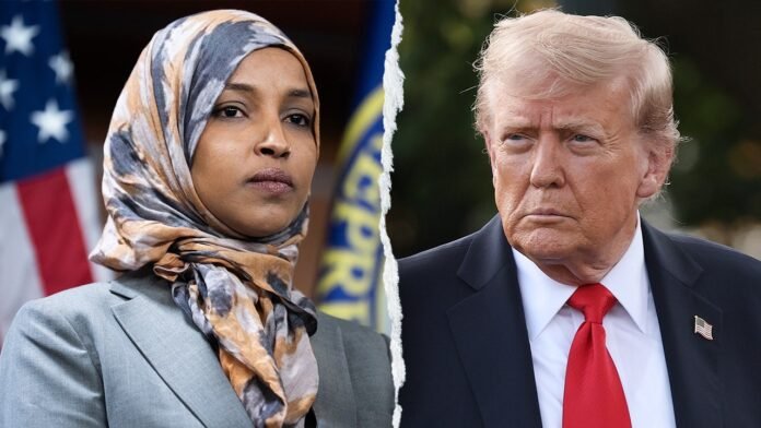 Trump says Ilhan Omar could face jail over immigration fraud claims